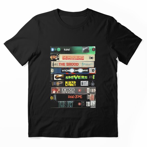 Aperçu de l'œuvre Collection VHS de Cronenberg créée et vendue par DataDumb.