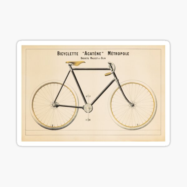 Aperçu de l'œuvre Affiche publicitaire vintage de bicyclette créée et vendue par vintagevivian.