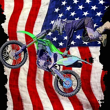 Artwork thumbnail, High Flying Freestyle Motocross Rider by NaturePrints