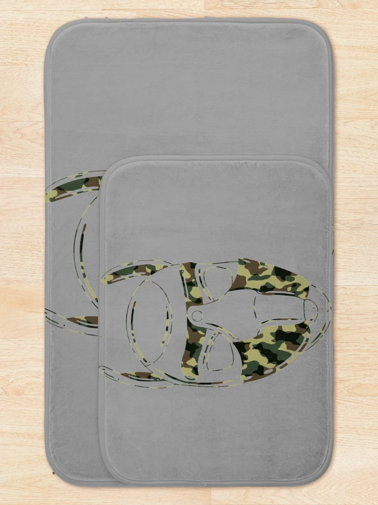 Thumbnail 5 of 6, Bath Mat, Camo hood designed and sold by CursedGabriel.