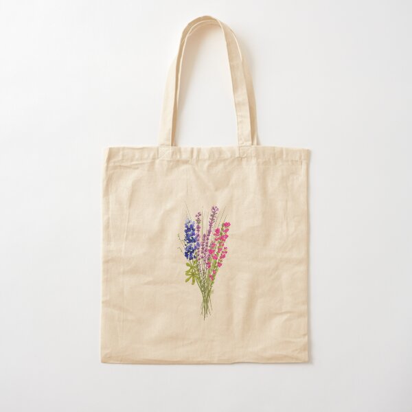 Aperçu de l'œuvre fleurs subtiles de fierté bisexuelle créée et vendue par LittleFinds.