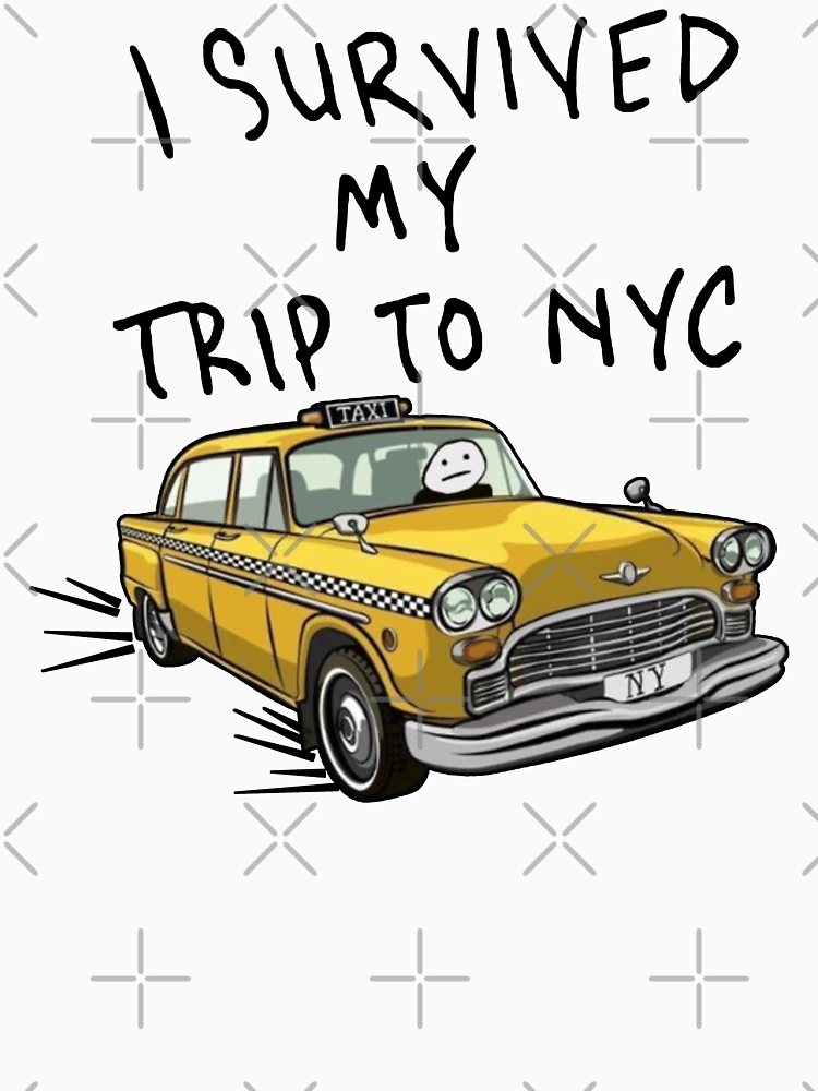 Aperçu 7 sur 7. T-shirt classique avec l'œuvre J'ai survécu à mon voyage à New York créée et vendue par TheLastStand.