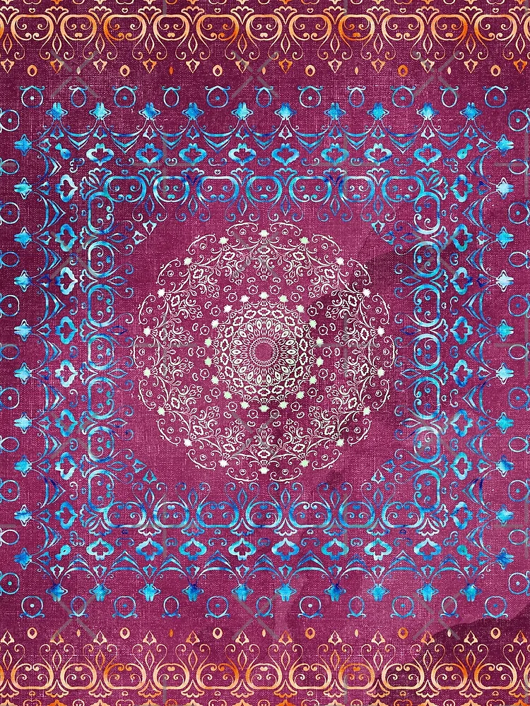 Thumbnail 3 of 3, Scarf, Old Bookshop Magic Mandala designed and sold by Octavia Soldani.
