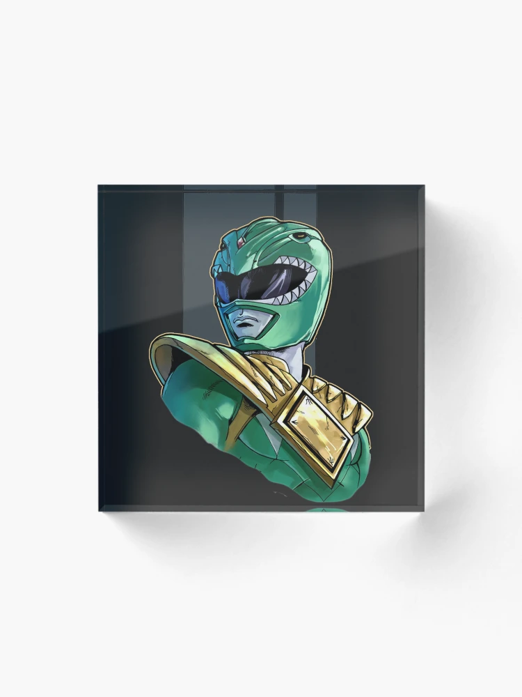 Aperçu 1 sur 5. Bloc acrylique avec l'œuvre Tommy le Ranger Vert créée et vendue par PODLizardWizard.