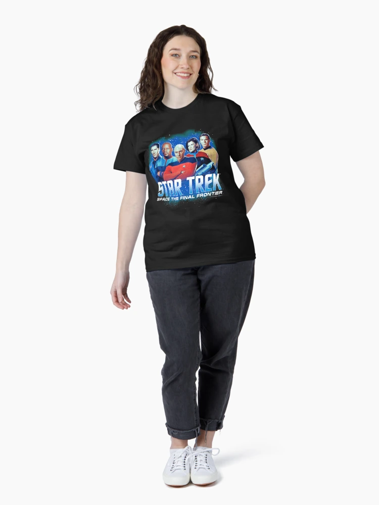 Thumbnail 4 of 7, Classic T-Shirt, Star Trek The Captains Of Past Ships designed and sold by FifthSun.