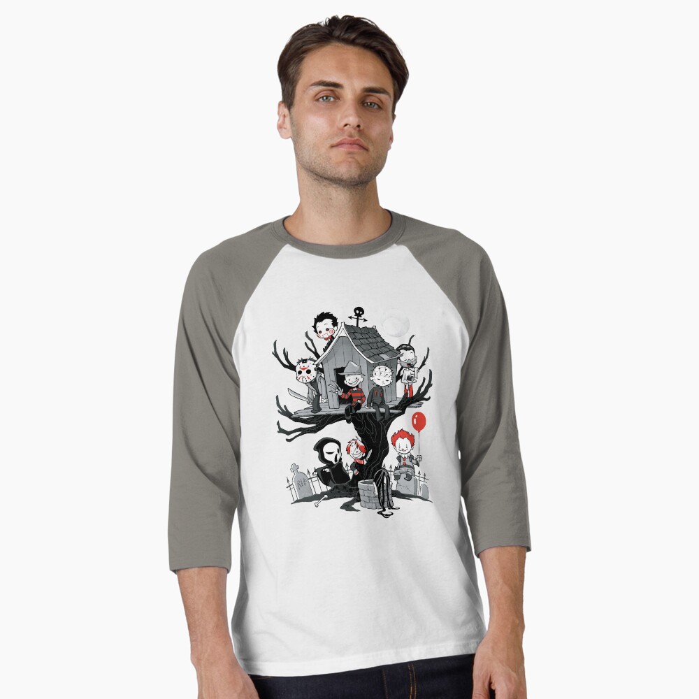 Aperçu de l'œuvre T-shirt baseball manches ¾ créée et vendue par dooomcat.