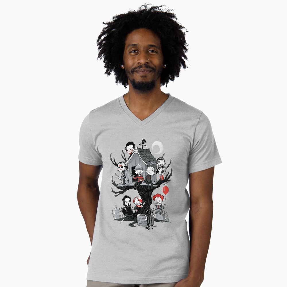 Aperçu de l'œuvre T-shirt col V créée et vendue par dooomcat.