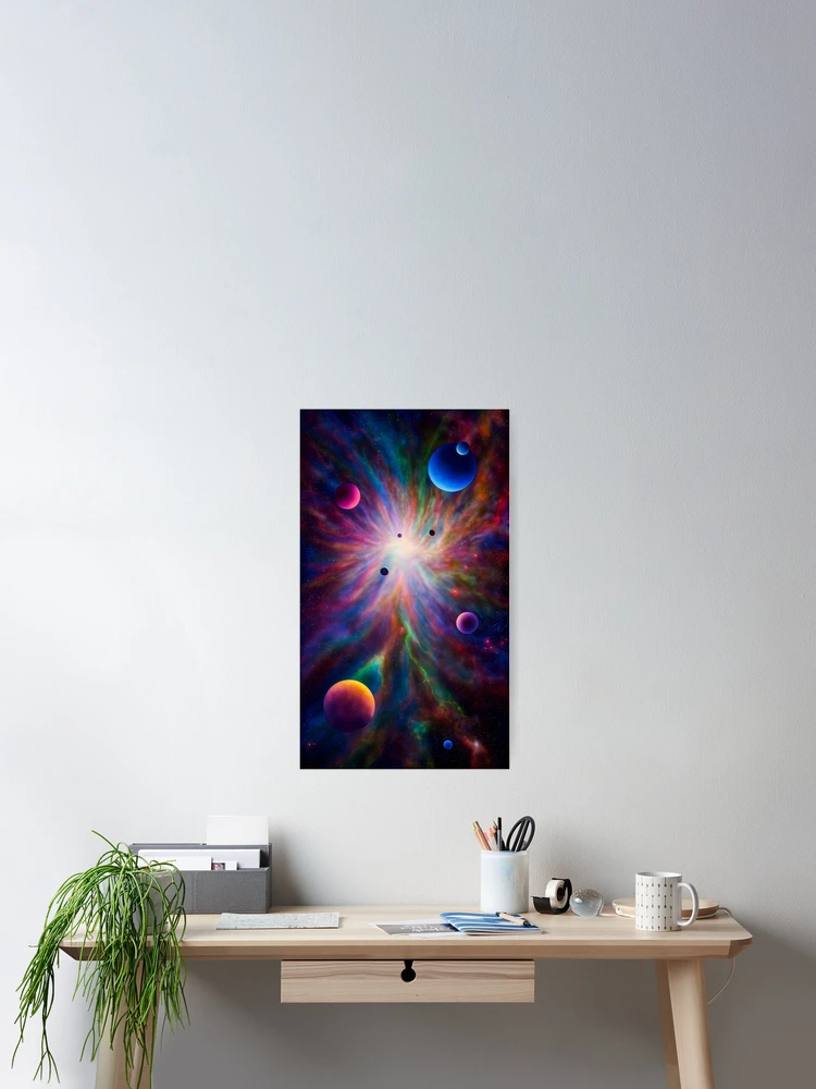 Thumbnail 2 of 3, Poster, Black Light Space Painting "SB-01" designed and sold by John Poppleton.