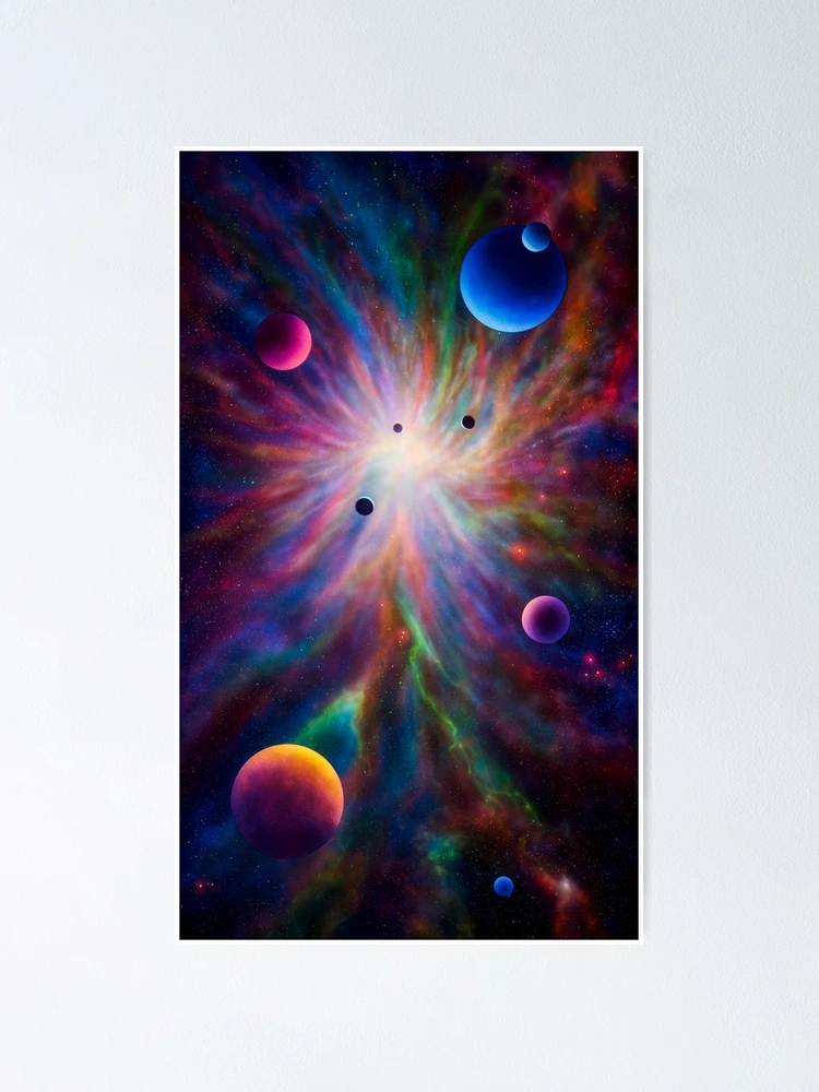 Thumbnail 1 of 3, Poster, Black Light Space Painting "SB-01" designed and sold by John Poppleton.