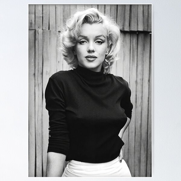 Item preview, Retrato en blanco y negro de Marilynn Monroe designed and sold by modernretro.