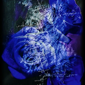 Artwork thumbnail, "Stitched With Love" Blue - by Red Statyk by RedStatyk