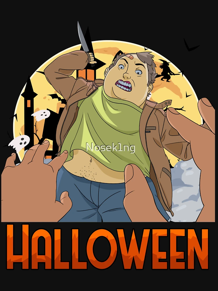 Aperçu 7 sur 7. T-shirt classique avec l'œuvre Couteau slasher film d'horreur Halloween créée et vendue par Nosek1ng.