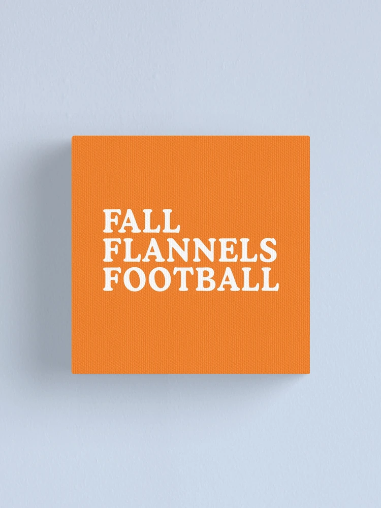 Thumbnail 1 of 3, Canvas Print, Fall Flannels Football designed and sold by HighCiti.