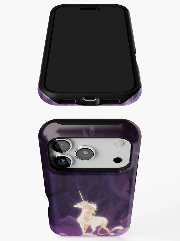 Imagen 3 de 4, Funda de iPhone con la obra Unicornio en un bosque de lilas, diseñada y vendida por Arianwen44.