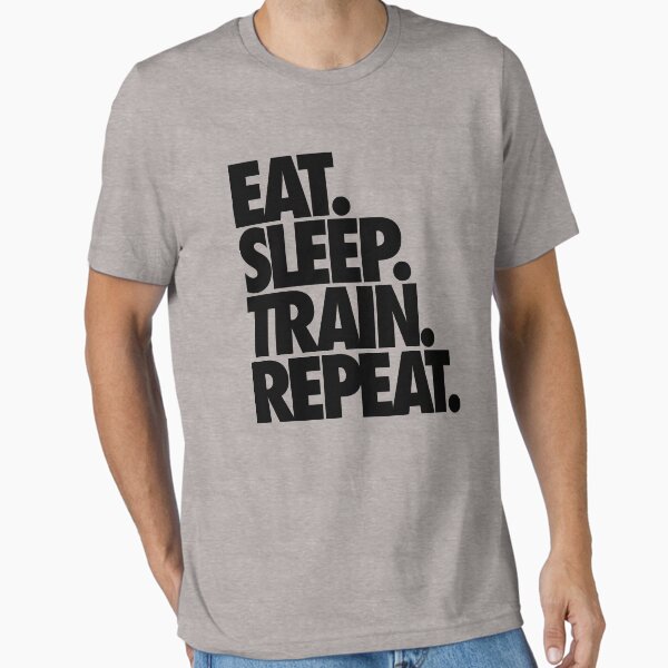 Aperçu de l'œuvre MANGER. DORMIR. TRAIN. RÉPÉTER. créée et vendue par cpinteractive.