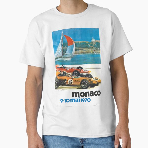 Aperçu de l'œuvre Affiche du Grand Prix de Monaco 1970 créée et vendue par retrographics.