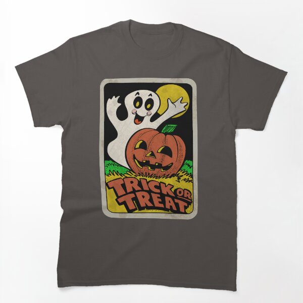 Aperçu de l'œuvre Fantôme vintage d'Halloween avec citrouille créée et vendue par moon brain.