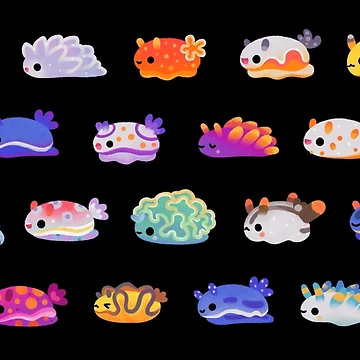 Artwork thumbnail, Sea Slug Day by pikaole