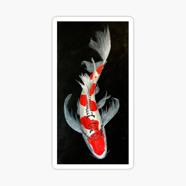 Item preview, Koi mariposa rojo y blanco designed and sold by Koiartsandus.