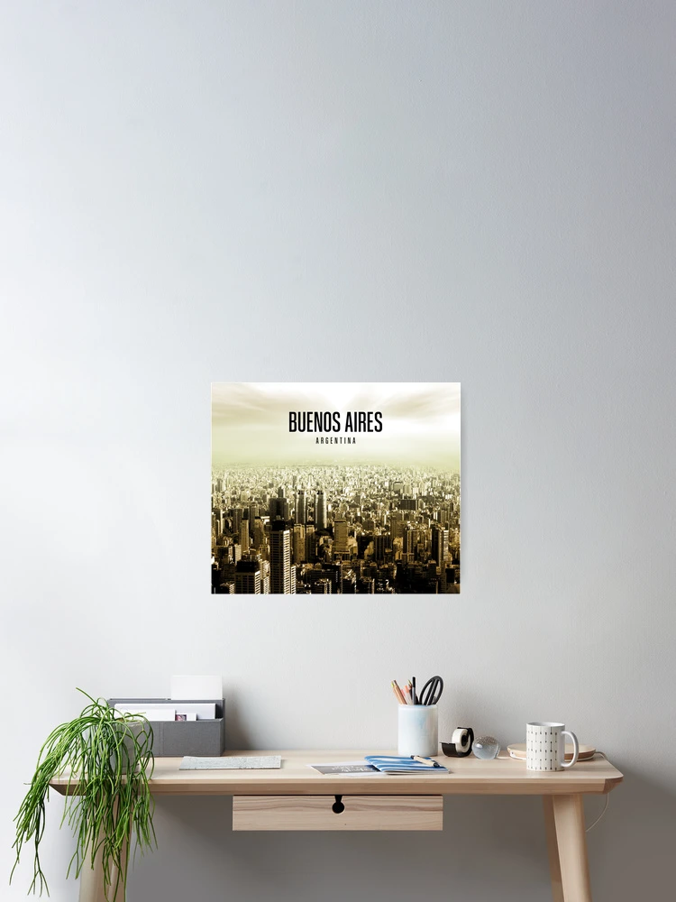 Aperçu 2 sur 3. Poster avec l'œuvre Buenos Aires, Argentine créée et vendue par HomeLivingCo.