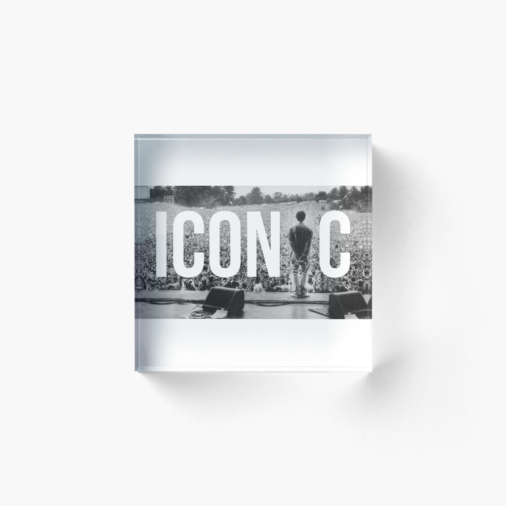 Vista previa del artículo con la obra «Bloque acrílico», diseñado y vendido por Sound-Tees.