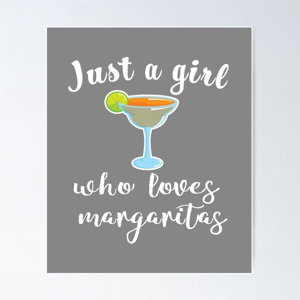 Aperçu de l'œuvre Design mignon, juste une fille qui aime les margaritas créée et vendue par LGamble12345.