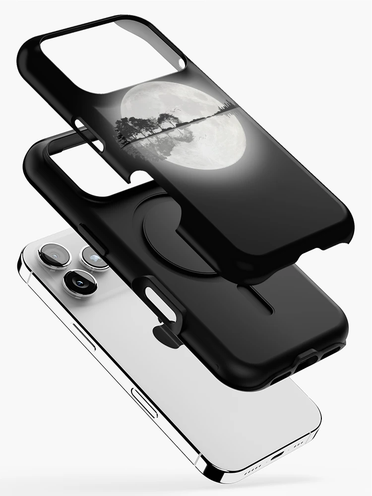 Thumbnail 2 of 4, iPhone Case, Moonlight Nature Guitar designed and sold by maryedenoa.