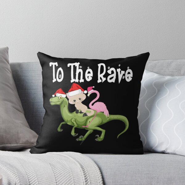Item preview, To The Rave Flamingo cat riding Dinosaur ugly Christmas designed and sold by marcek.