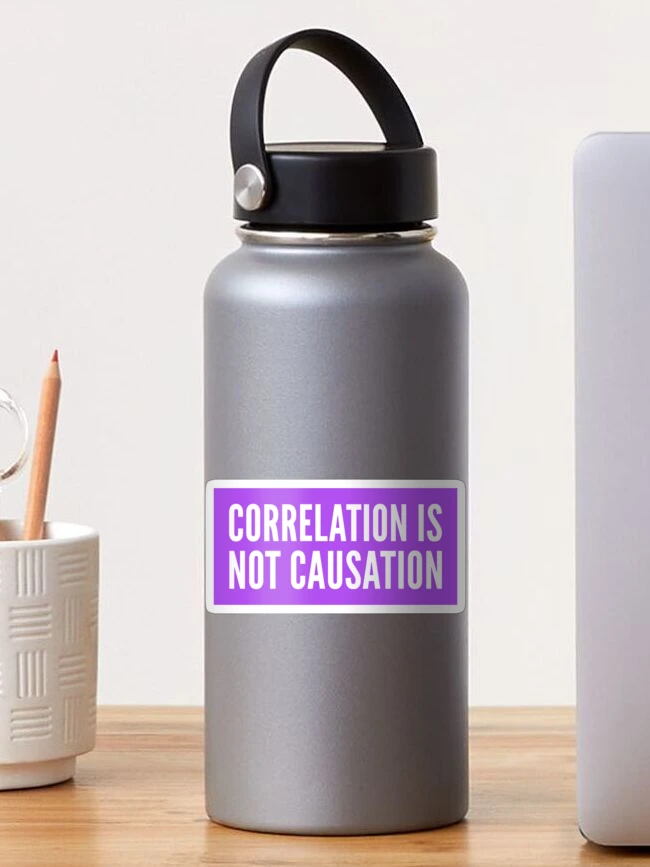 Thumbnail 1 von 3, Sticker, correlation is not causation designt und verkauft von QuoteSpirations.
