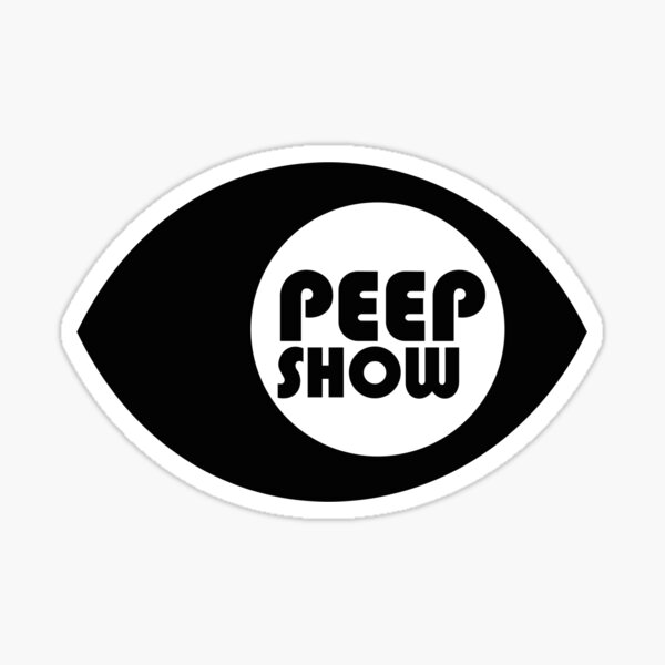 Aperçu de l'œuvre Peep Show Classic Cult Retro TV Show Nerd T Shirt Black Design créée et vendue par JPCDesigns.