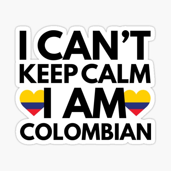 Aperçu de l'œuvre Je ne peux pas garder mon calme, je suis colombien de Colombie créée et vendue par HelloFromAja.