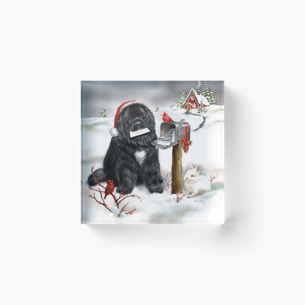 Item preview, Newfie y tarjetas de navidad designed and sold by Patricia Reeder Eubank.