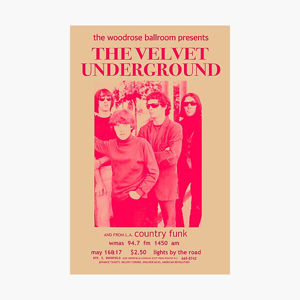 Artikelvorschau, VELVET UNDERGROUND VINTAGE PROMO POSTER L.A. entworfen und verkauft von adrienne75.