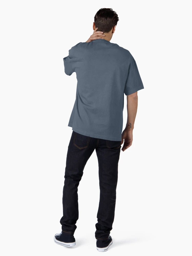 Aperçu 5 sur 7. T-shirt oversize avec l'œuvre P'tit Train du Nord (vélo2) créée et vendue par curranmorgan.