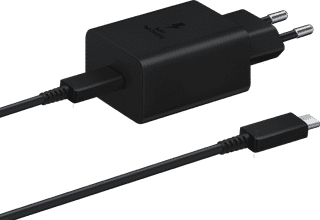 Samsung Super Fast Charging Oplader 45W + Usb C Kabel 1,8m Zwart Kunststof