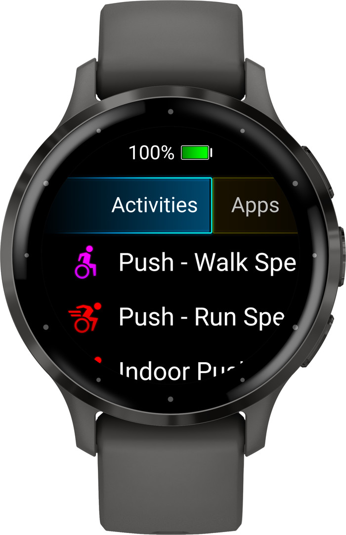 Garmin Venu 3S Zwart/Grijs voorkant
