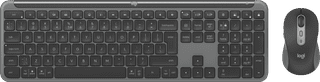 Logitech MK950 Signature Slim Wireless Keyboard and Mouse Combo QWERTY Black