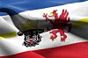 A stylized Mecklenburg-Western Pomerania flag