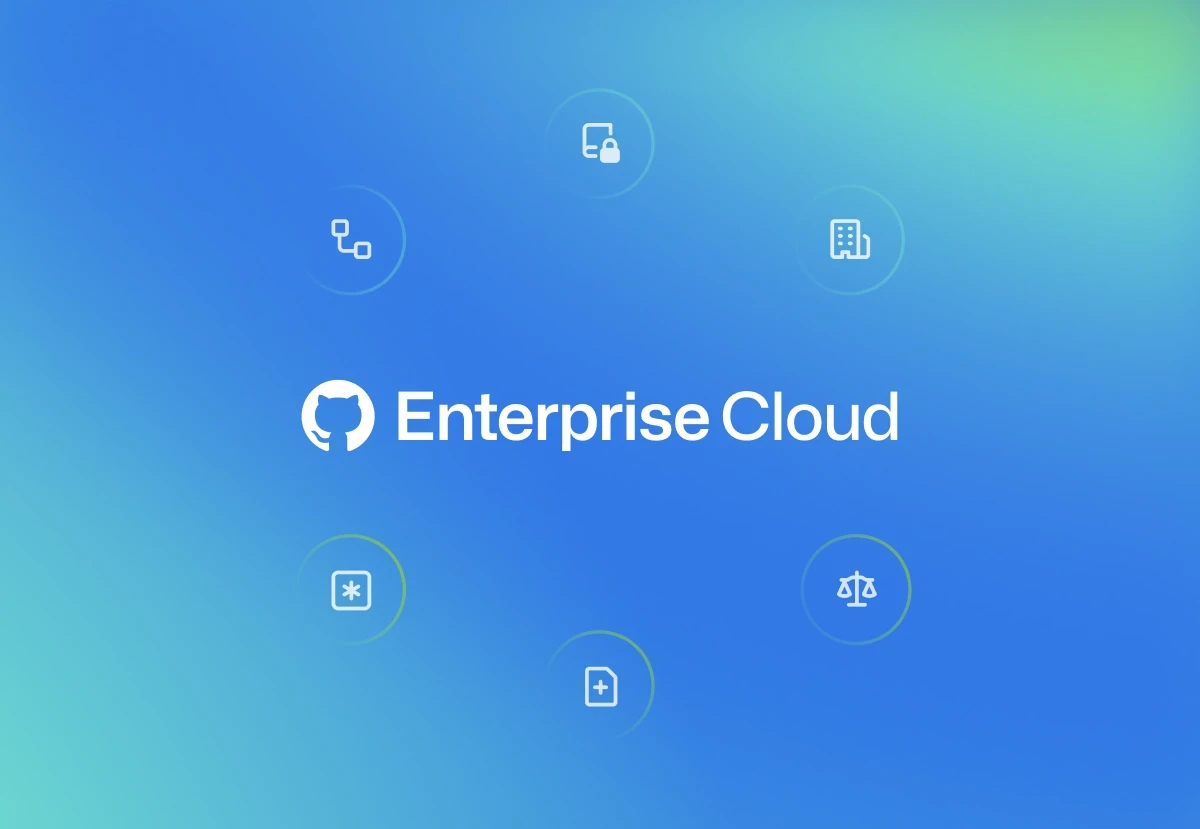 Enterprise Cloud surrounded by 6 icons representing features of the platform