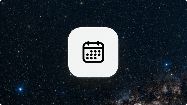 星空背景上的日历图标,代表 OpenAI Build Week。