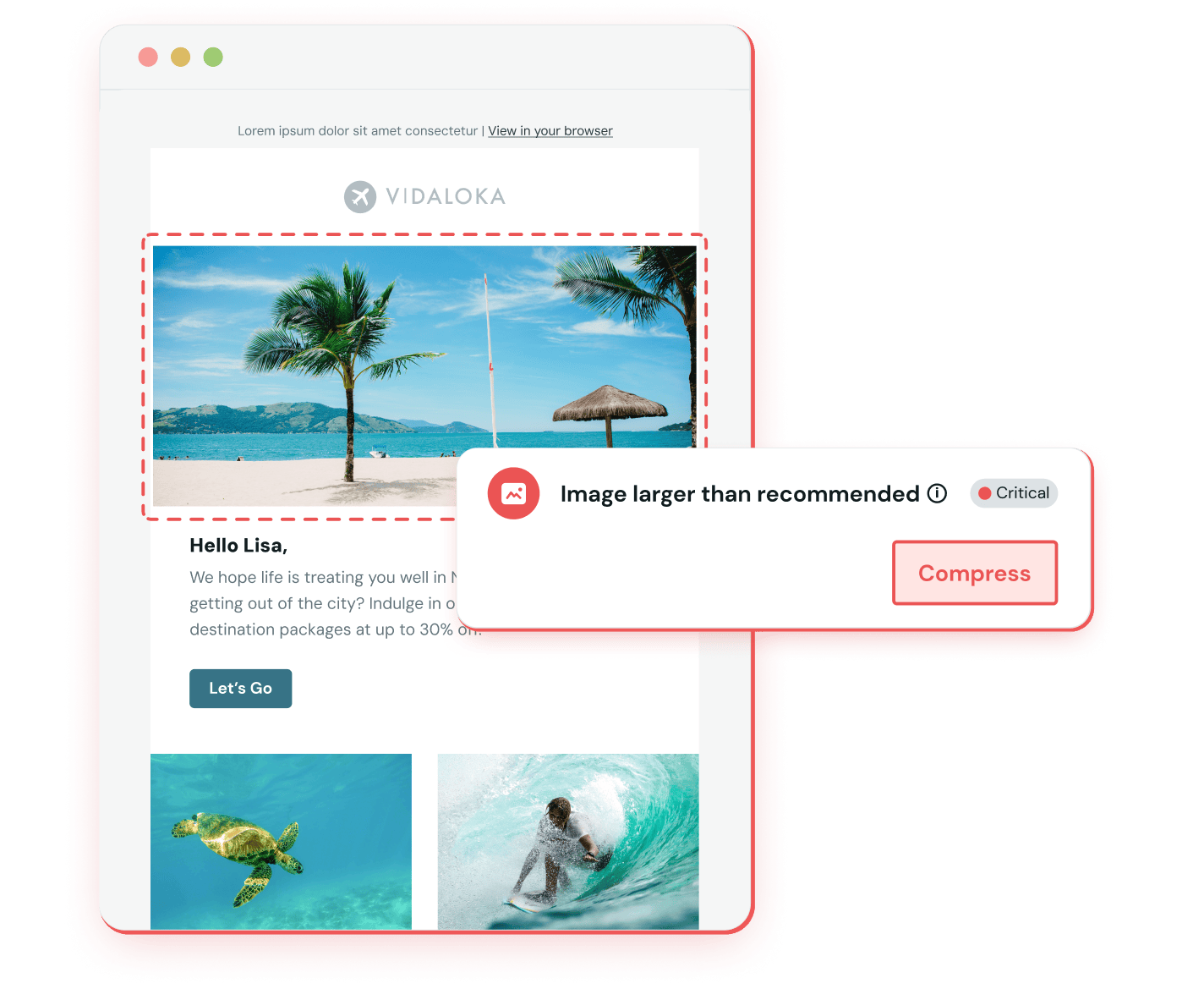 Inspect QA for image sizes