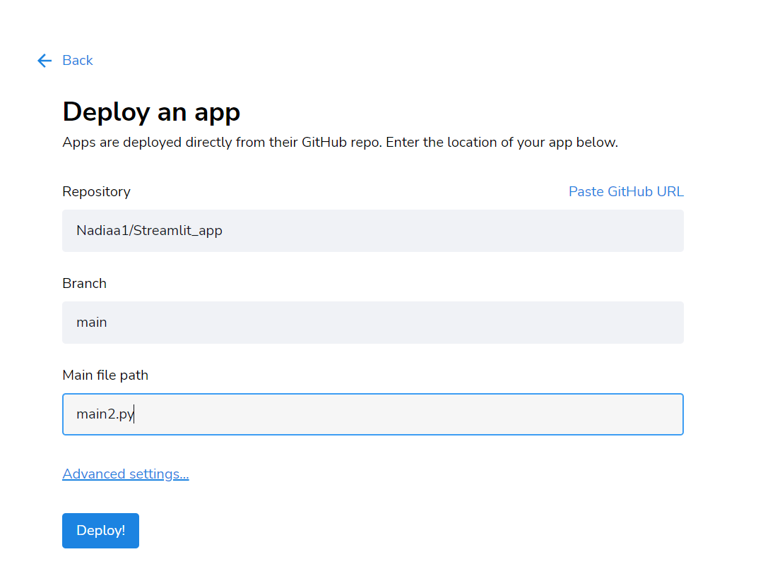 How to deploy a Streamlit app 9