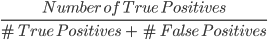 Precision Formula