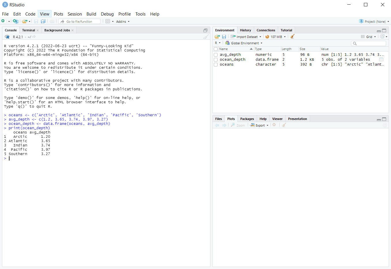 RStudio IDE’de İçe Aktarılan Veri Kümesi