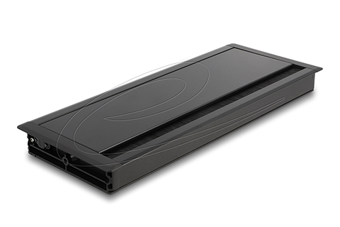 Cable grommet | Black (300 x 120 x 28 mm)