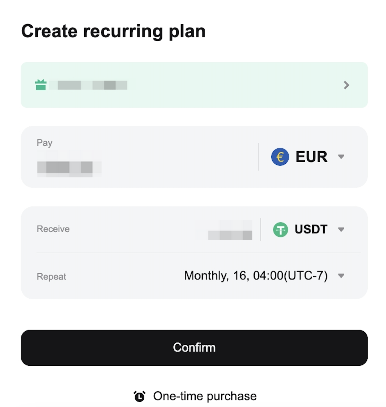 How to buy crypto with Recurring Buy on Bitget?