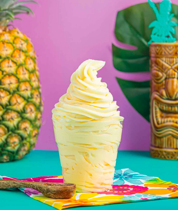 Dole whip treat inside clear cup