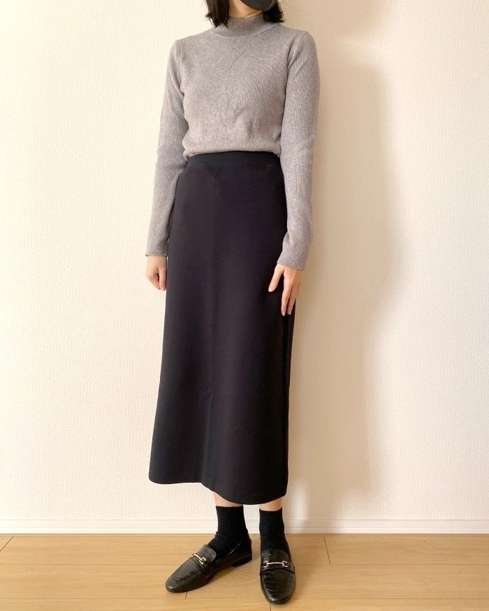 無印良品の「婦人 二重編みスウェットスカート」