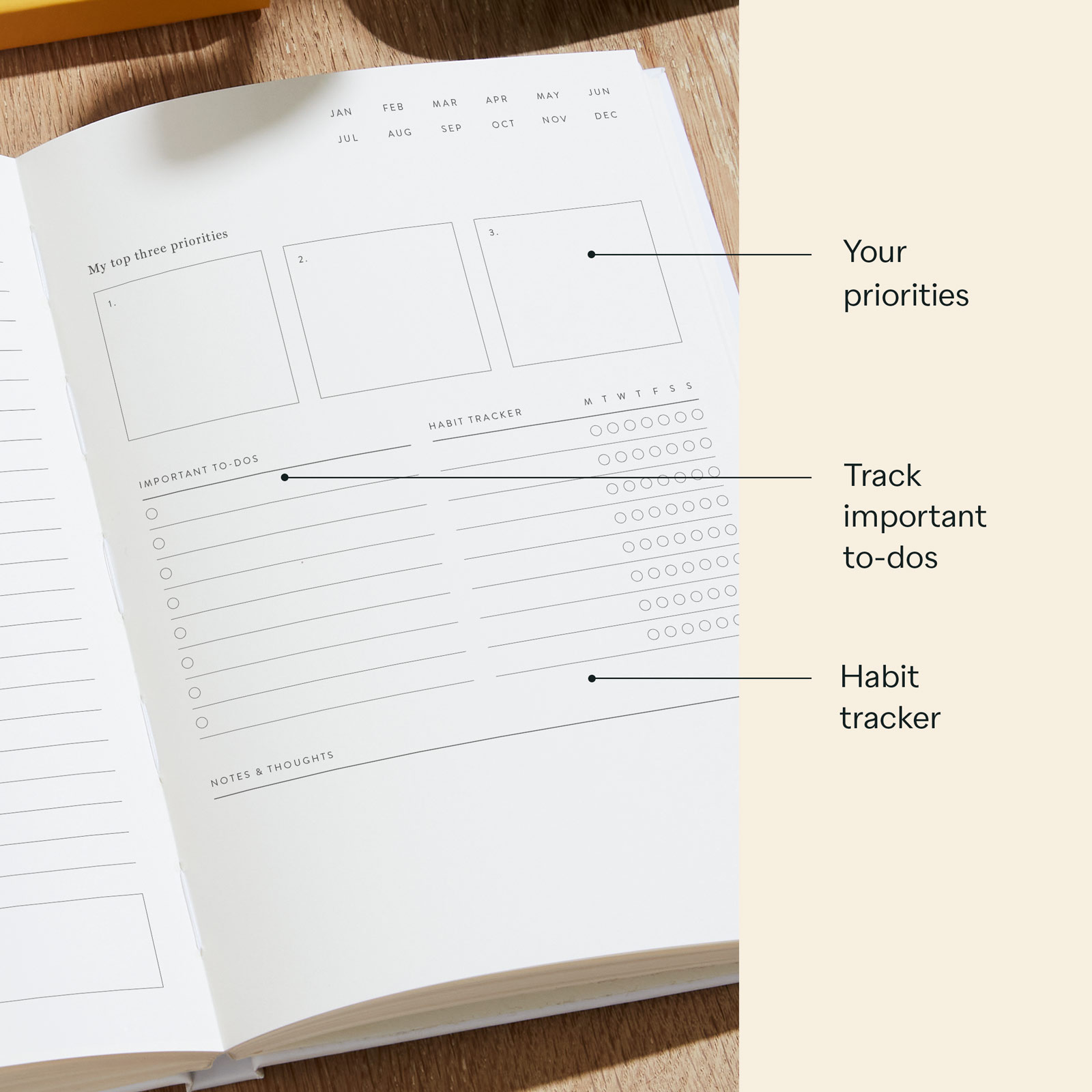 a close up of the inside of the journal