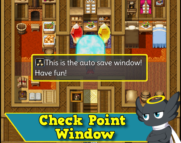 Hakuen Studio CheckPoint Window for RPG Maker MZ